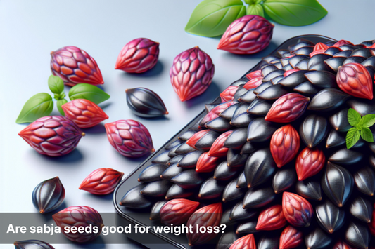 Sabja seeds, or basil seeds, are small black seeds popular in Asia, known for their health benefits, including aiding in weight loss