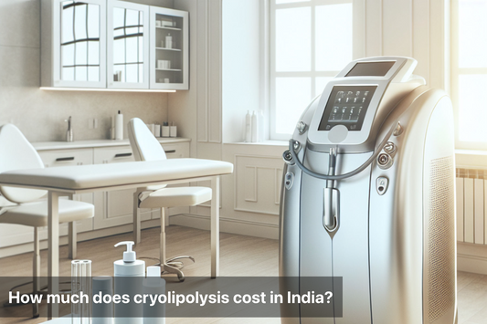 Cryolipolysis machine in a modern treatment room