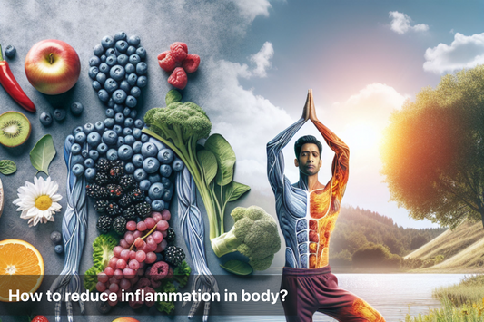 A visual guide on reducing body inflammation with healthy foods and yoga