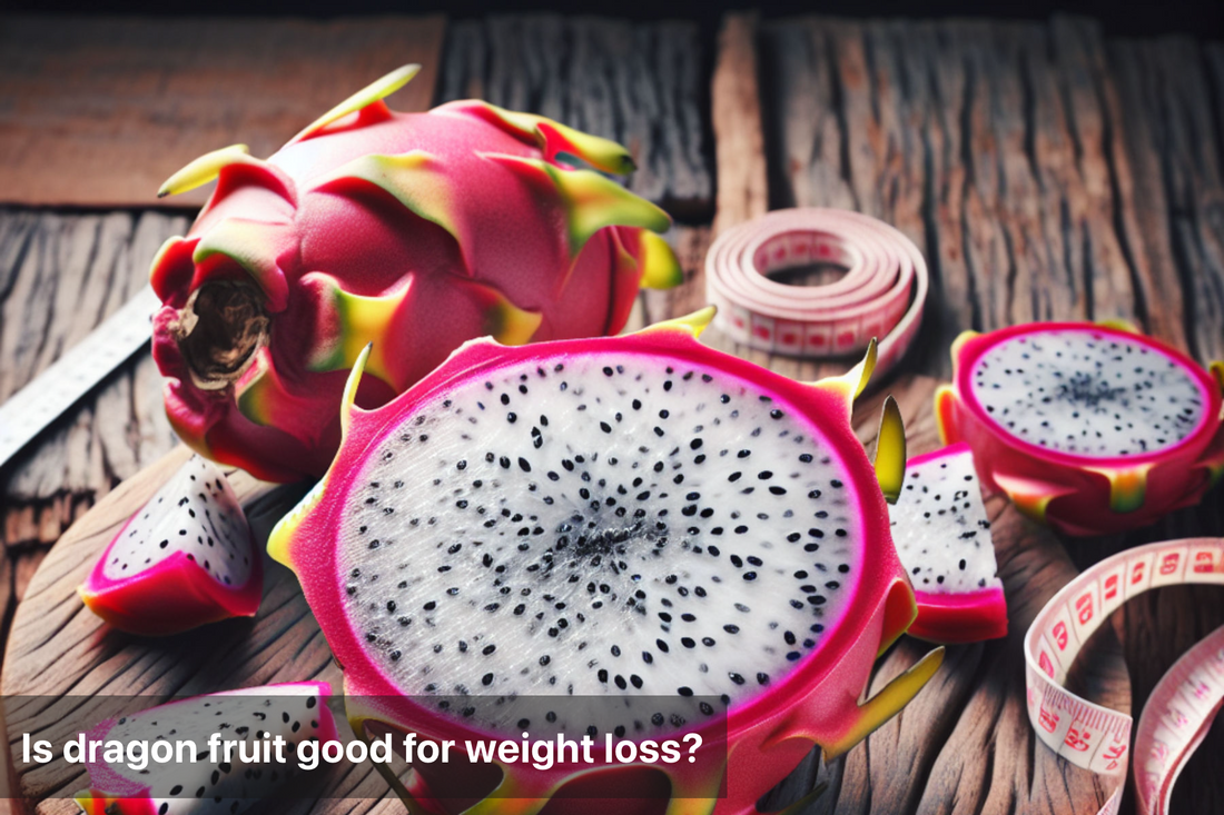 Fresh dragon fruit sliced, showcasing its unique texture and color.