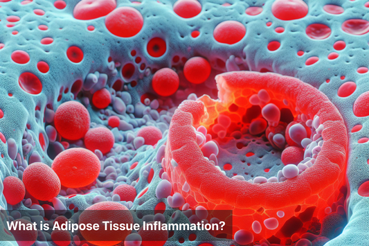 Microscopic view of adipose tissue and inflammation.