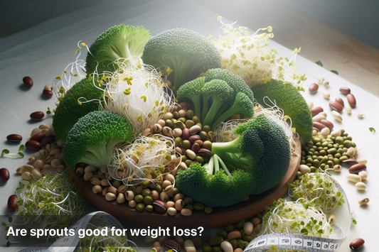 Healthy sprouts on a plate for weight loss benefits