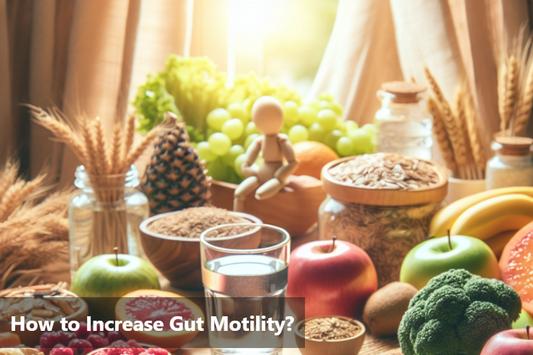 Fresh fruits, vegetables, and water promoting gut health and motility