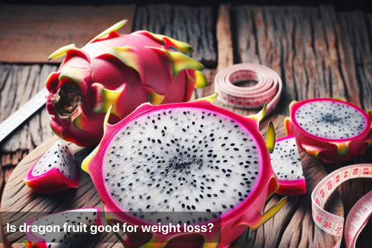 Fresh dragon fruit sliced, showcasing its unique texture and color.