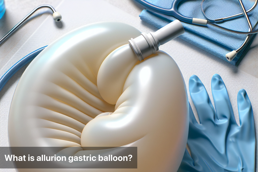 Allurion gastric balloon with medical tools and gloves