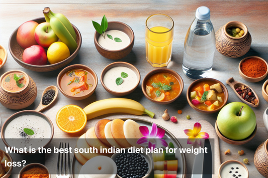 A colorful South Indian meal spread showcasing healthy food choices for weight loss.