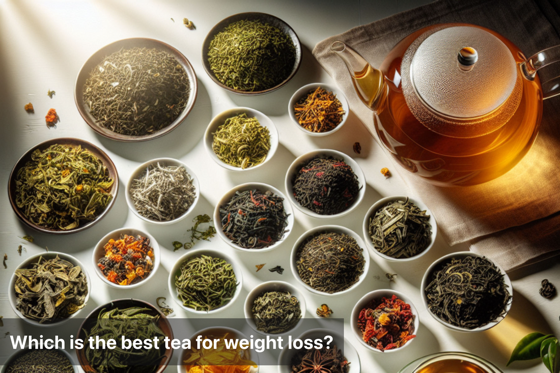 A selection of various teas known for promoting weight loss.