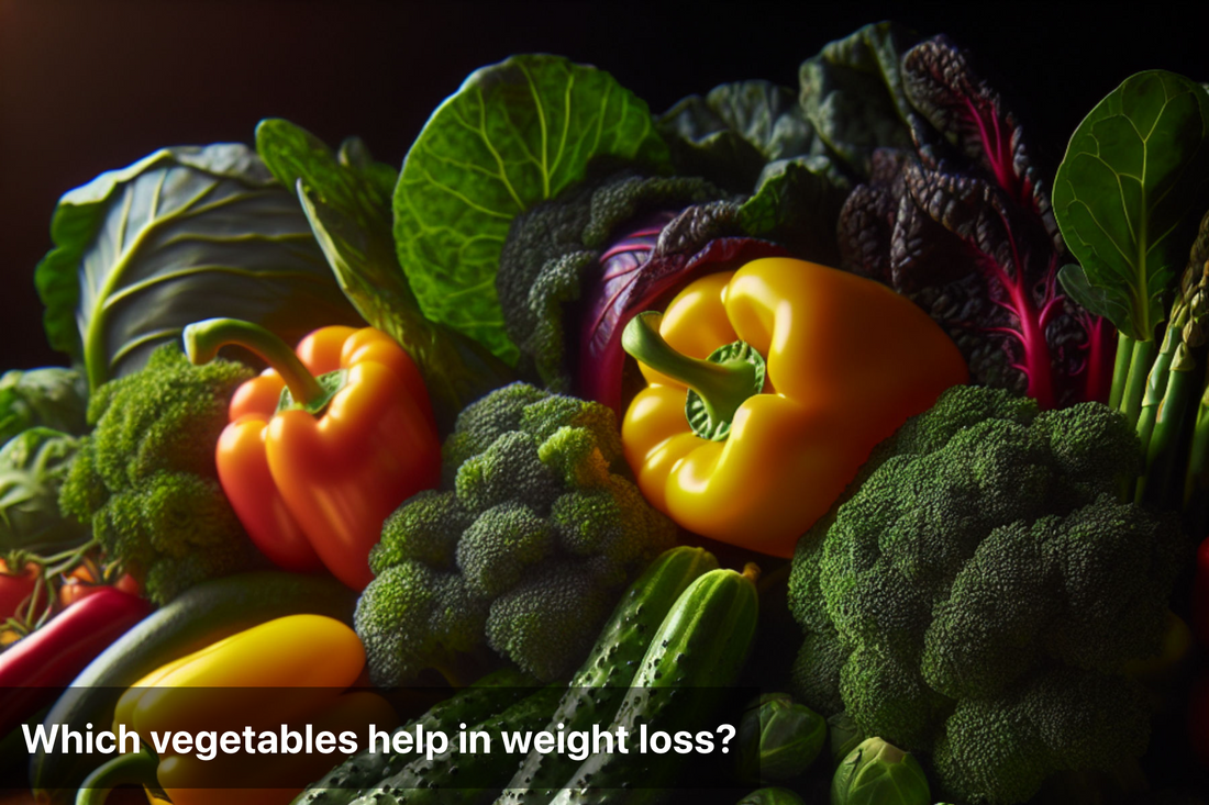 A colorful array of vegetables, including broccoli, peppers, cucumbers, and leafy greens, highlighting their potential for weight loss.